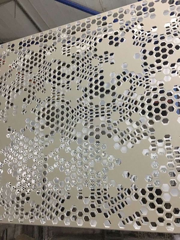 沖孔雕花鋁單板裝飾效果圖