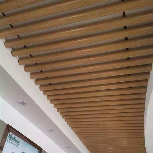 50φ木紋鋁圓管吊頂裝飾效果圖